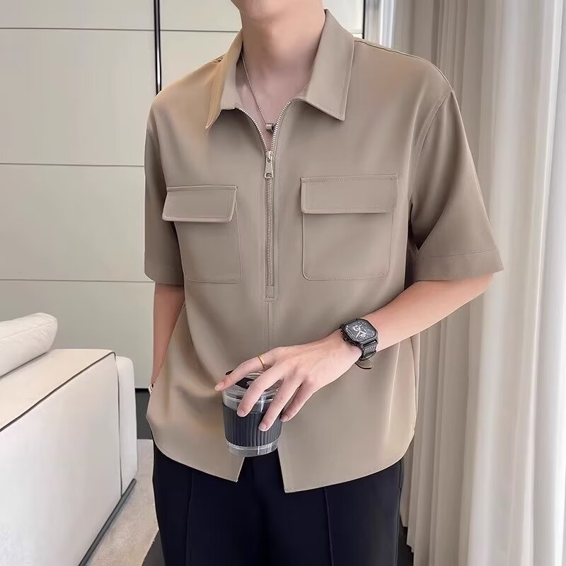 Ike | Men's Zip Up Casual Shirt