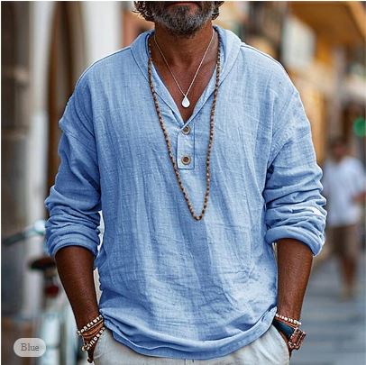 Edward | Casual Lightweight Linen Shirt for Men - Image 2