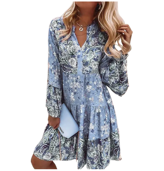 Gabriella | Stylish Boho Dress with Floral Print
