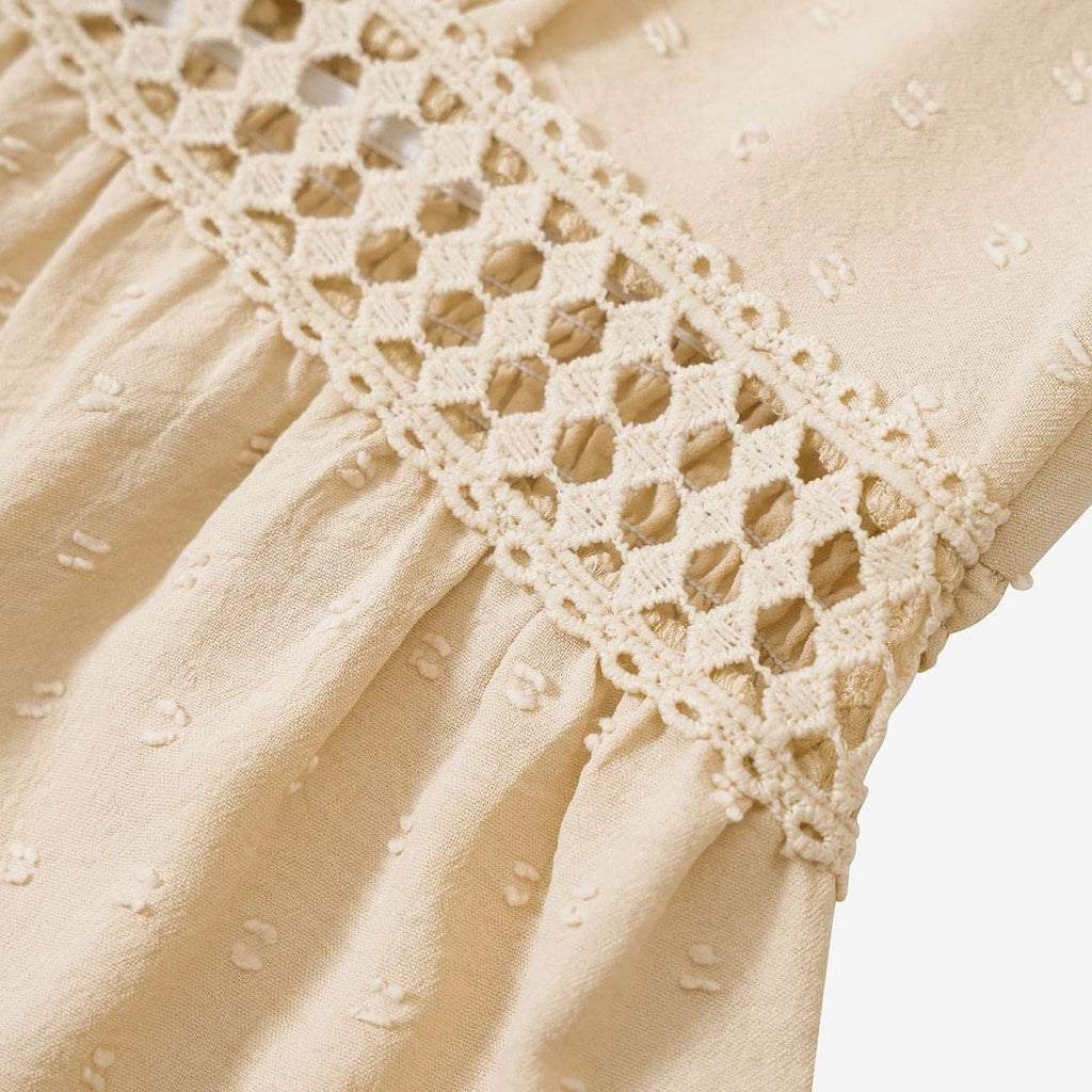 Beverly | Elegant V-Neck Dress with Ruffle Hem