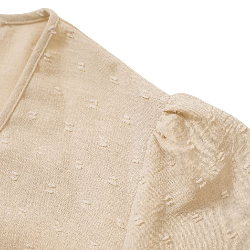 Beverly | Elegant V-Neck Dress with Ruffle Hem