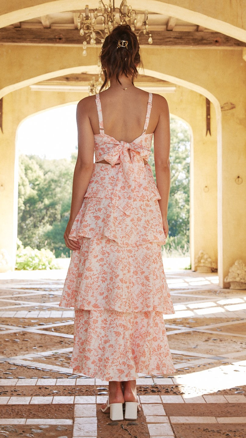 Greta | Elegant Floral Maxi Dress for Romantic Occasions
