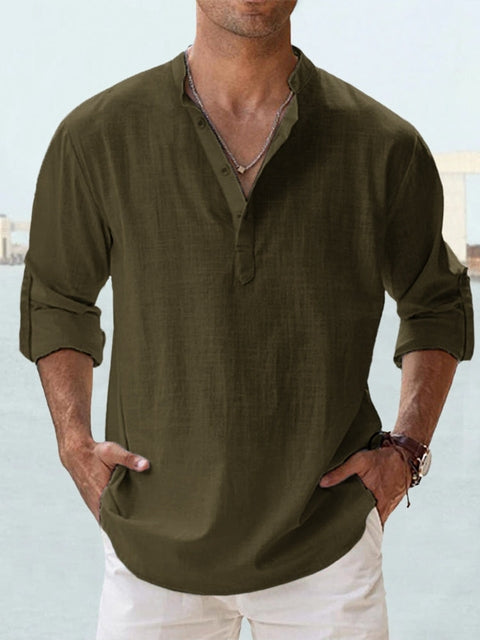 Clark | Casual Linen Shirt for Men – Relaxed Fit – Breathable and Stylish - Image 12